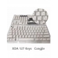 104+23 MAC Apple Style PBT Dye-subbed XDA Keycap Set for Mechanical Keyboard English / Thai / Japanese / Russian / Arabic / French / German / Spanish